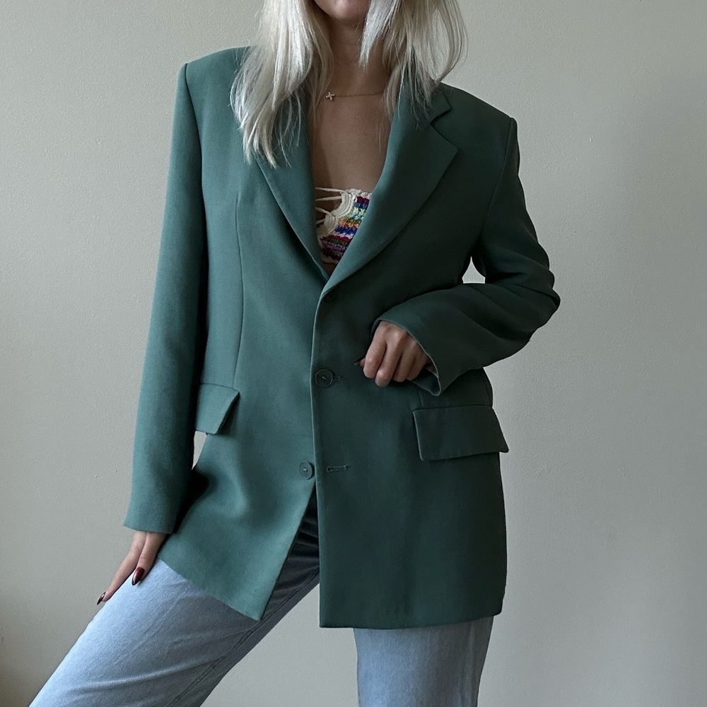 Emerald Green Blazer Zara